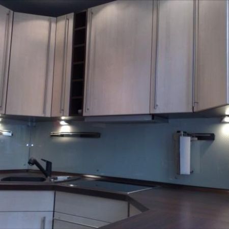 Küchenrückwand in hellblau