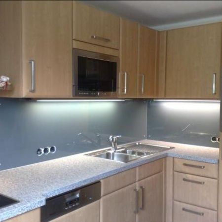 Küchenrückwand in hellblau