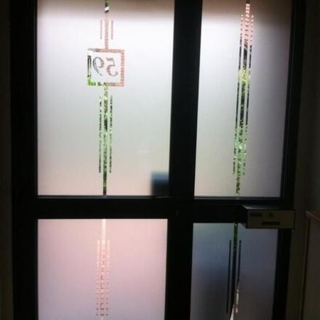 Glas im Eingangsbereich