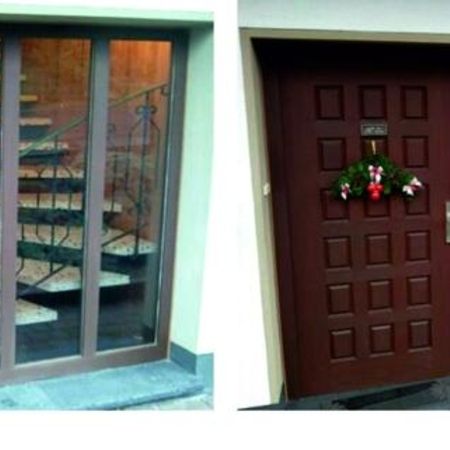 Glas im Eingangsbereich