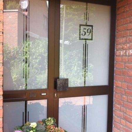 Glas im Eingangsbereich